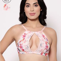 Inner Sense Pack Of 2 Printed Peach-Coloured & Red Organic Antimicrobial Non-Wired Lightly-Padded Sustainable T-shirt Bras ISB089_89--picture-7