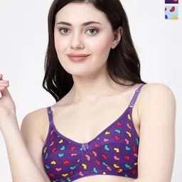 Docare Pack Of 2 Geometric Printed Medium Coverage Cotton Bra-picture-16
