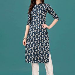 KALINI Ethnic Motifs Printed Straight Kurta-49