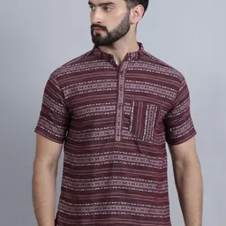 Aarsha Geometric Printed Cotton Kurta-picture-23