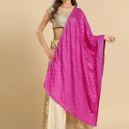 Dupatta Bazaar Ethnic Motifs Embroidered Chiffon Dupatta With Phulkari-26