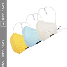 VASTRAMAY Set Of 3 Adjustable 3-Ply Outdoor Cloth Masks.-picture-16
