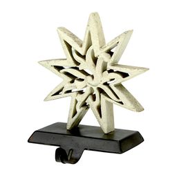 Hind Decor White & Black Metallic Star Shape Stocking Holder-image-55