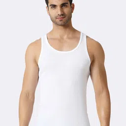 Van Heusen Men White Solid Antibacterial Quick Dry Vest 8905325972075-image-16