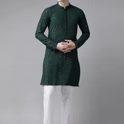 See Designs Ethnic Motifs Embroidered Kurta-image-40
