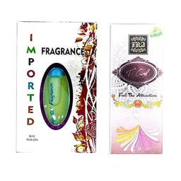 RAVIOUR LIFESTYLE Set Of 2 Imported Fragrance & T-Gold Alcohol Free Attar- 8 ml Each-18
