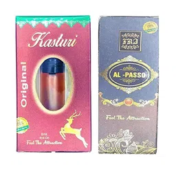 RAVIOUR LIFESTYLE Set Of 2 Original Kasturi & Al-Passo Alcohol Free Attar- 8 ml Each-1