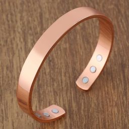 Yellow Chimes Unisex Rose-Gold Toned Stainless Steel Open Kada-image-34