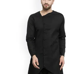 TREEMODA Men Black Kurta-picture-25