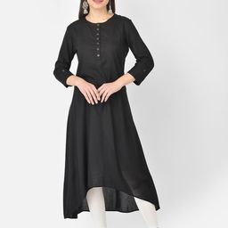 Pistaa Women Black Kurta-picture-45