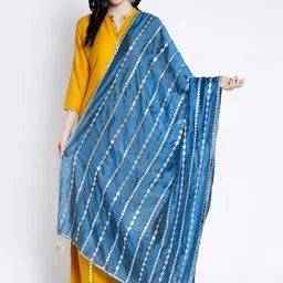 Clora Creation Embroidered Dupatta with Gotta Patti-14