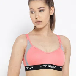 Leading Lady Black & Pink Colourblocked Bra-45