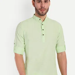 Springberry Men Thread Work Handloom Kurta-picture-11