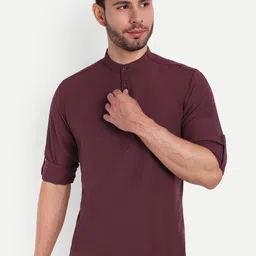 Springberry Men Thread Work Handloom Kurta-picture-17