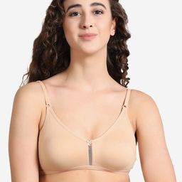 Groversons Paris Beauty Non-Wired Non-Padded Full Coverage Cotton Double Layered Bra-picture-16
