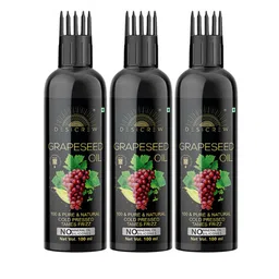 Desi Crew Set Of 3 100% Pure & Natural Grapeseed Oil For Hair & Skin - 100 ml Each-14