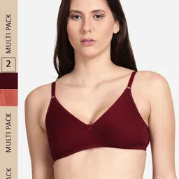 shyaway Pack Of 2 Cut & Sew All day Comfort Cotton Bra-image-81