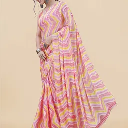 MIRCHI FASHION Leheriya Printed Leheriya Saree-picture-55