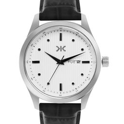 Killer Men Brass Textured Dial Reset Time Analogue Watch KLMO77E-10