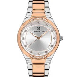 Daniel Klein Premium Women Silver-Toned Embellish Dial & Strap Analogue Watch DK.1.13216-5-picture-7