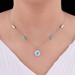 ANJNI CREATION Silver-Plated Beaded Stainless Steel Tarnish-Free Waterproof Fancy Chain-image-51