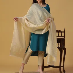 SHINGORA Jacquard Silk Blend Dupatta-picture-14