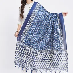 Clora Creation Ethnic Motifs Printed Dupatta With Tasseled Border-9