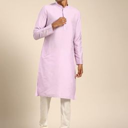 KISAH Mandarin Collar Straight Kurta-image-79
