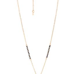 MINUTIAE Rose Gold-Plated Crystal Studded Mangalsutra-26