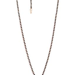 MINUTIAE Rose Gold-Plated Crystal-Studded & Beaded Mangalsutra-image-67
