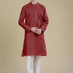 Anouk Mandarin Collar Sequinned Straight Kurta-picture-40