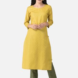 Span Woven Design A-Line Sequins Kurta-image-110