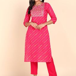 Maaesa Leheriya Printed Kurta-image-57