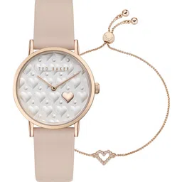 Ted Baker Women Patterned Dial & Leather Straps Analogue Chronograph Watch BKGSV25019I-image-93