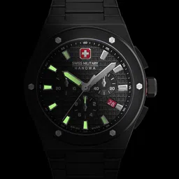 SWISS MILITARY HANOWA Men Dial & Ceramic Straps Analogue Chronograph Watch SMWGI0002280-58