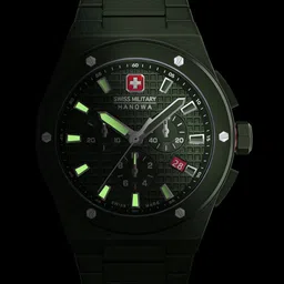 SWISS MILITARY HANOWA Men Dial & Ceramic Straps Analogue Chronograph Watch SMWGI0002282-42