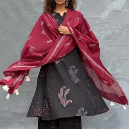 Chidiyaa Ethnic Motifs Printed Block Print Dupatta-image-78