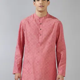 Fabindia Geometric Printed Straight Cotton Kurta-image-78