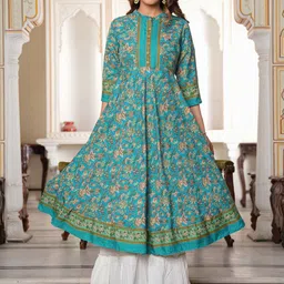 KALINI Floral Printed Anarkali Kurta-picture-16