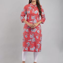 MAUKA Women Floral Printed Kurta-image-79