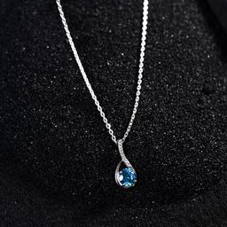 Clara 925 Sterling Silver Rhodium-plated CZ-studded Pendant with Chain-image-50