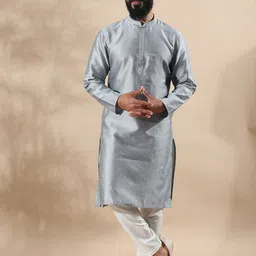 FILORI Self Design Art Silk Festive Kurta-picture-24