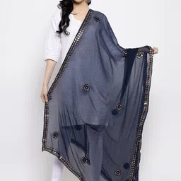 Clora Creation  Embroidered Dupatta with Gotta Patti-40