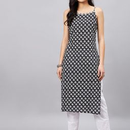 WineRed Ethnic Motifs Printed Kurta-picture-32