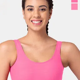 Tweens Pack Of 3 Half Coverage All Day Comfort Super Support Workout Bra-picture-46
