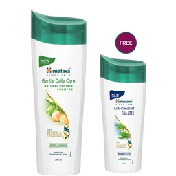 Himalaya Gentle Daily Care Shampoo 340ml with Anti-Dandruff Tea Tree Shampoo 80ml Free-46