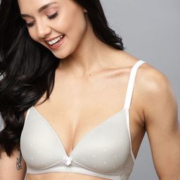 Mast & Harbour Grey Self Design Non-Wired Lightly Padded Everyday Bra MNH-BRA-DRMS-091A-picture-21