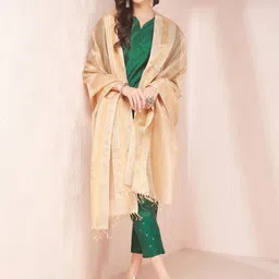 Fabindia Woven Design Cotton Silk Dupatta-picture-14
