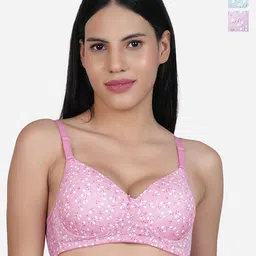 SHYAM SONS FLAIR Women Pack Of 3 Full Coverage Lightly Padded T-shirt Bra-picture-57