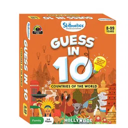 Skillmatics  Kids Orange & White Guess in 10 Countries of The World Card Games-57